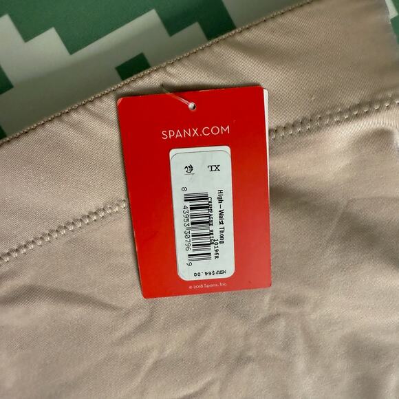 SPANX Shape Suit Your Fancy High-Waisted Thong Nude Beige Size XL - Picture 3 of 9